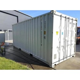 CONTENEDOR MARÍTIMO DE 20 PIES, BLANCO - NUEVO