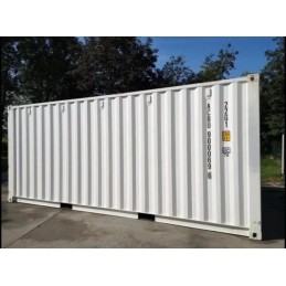 CONTENEDOR MARÍTIMO DE 20 PIES, BLANCO - NUEVO