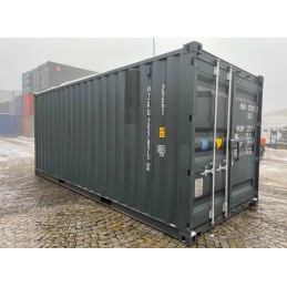 CONTENEDOR DE 20 PIES CON PERSIANA ENROLLABLE Y PUERTA DE ENTRADA RAL 7016 - NUEVO