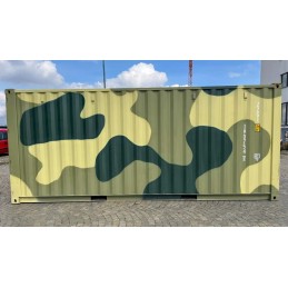 CONTENEDOR DE TRANSPORTE CAMUFLAJE DE 20 PIES - NUEVO