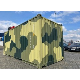 CONTENEDOR DE TRANSPORTE CAMUFLAJE DE 20 PIES - NUEVO