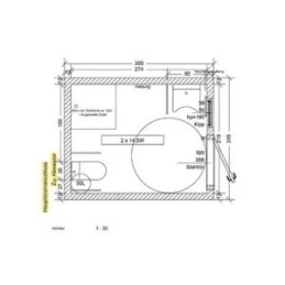Contenedor Sanitario de 10 Pies (7,35 m²)