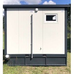Contenedor sanitario + WC + ducha + cisterna
