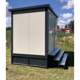 Contenedor sanitario + WC + ducha + cisterna