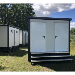 Contenedor sanitario + WC + ducha + cisterna