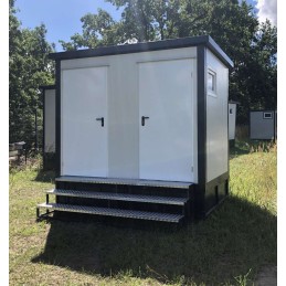 Contenedor sanitario + WC + ducha + cisterna