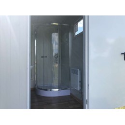 Contenedor sanitario + WC + ducha + cisterna