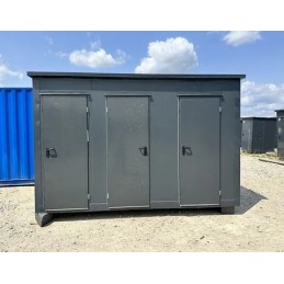 Contenedor Sanitario 3 Cabinas (WC, Urinario + Caldera, Ducha)
