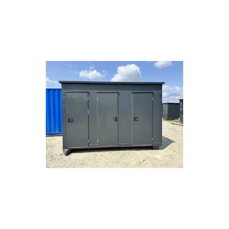 Contenedor Sanitario 3 Cabinas (WC, Urinario + Caldera, Ducha)
