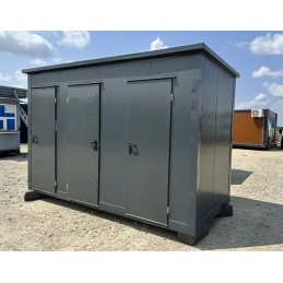 Contenedor Sanitario 3 Cabinas (WC, Urinario + Caldera, Ducha)