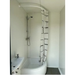 Contenedor Sanitario 3 Cabinas (WC, Urinario + Caldera, Ducha)