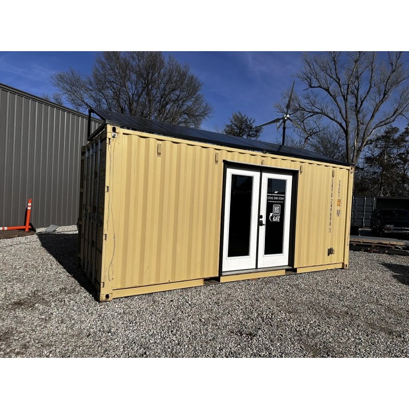Contenedor de 20 pies Oficina Solar Off Grid