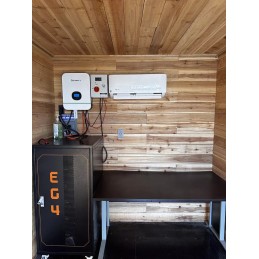 Contenedor de 20 pies Oficina Solar Off Grid