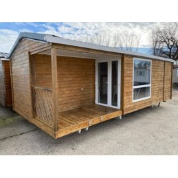 Casas Contenedoras IRM con Terraza de Madera