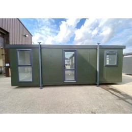 Cabaña Jackleg de 24 pies x 10 pies (Cabaña de obra)