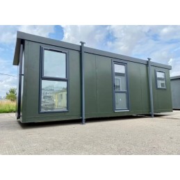 Cabaña Jackleg de 24 pies x 10 pies (Cabaña de obra)